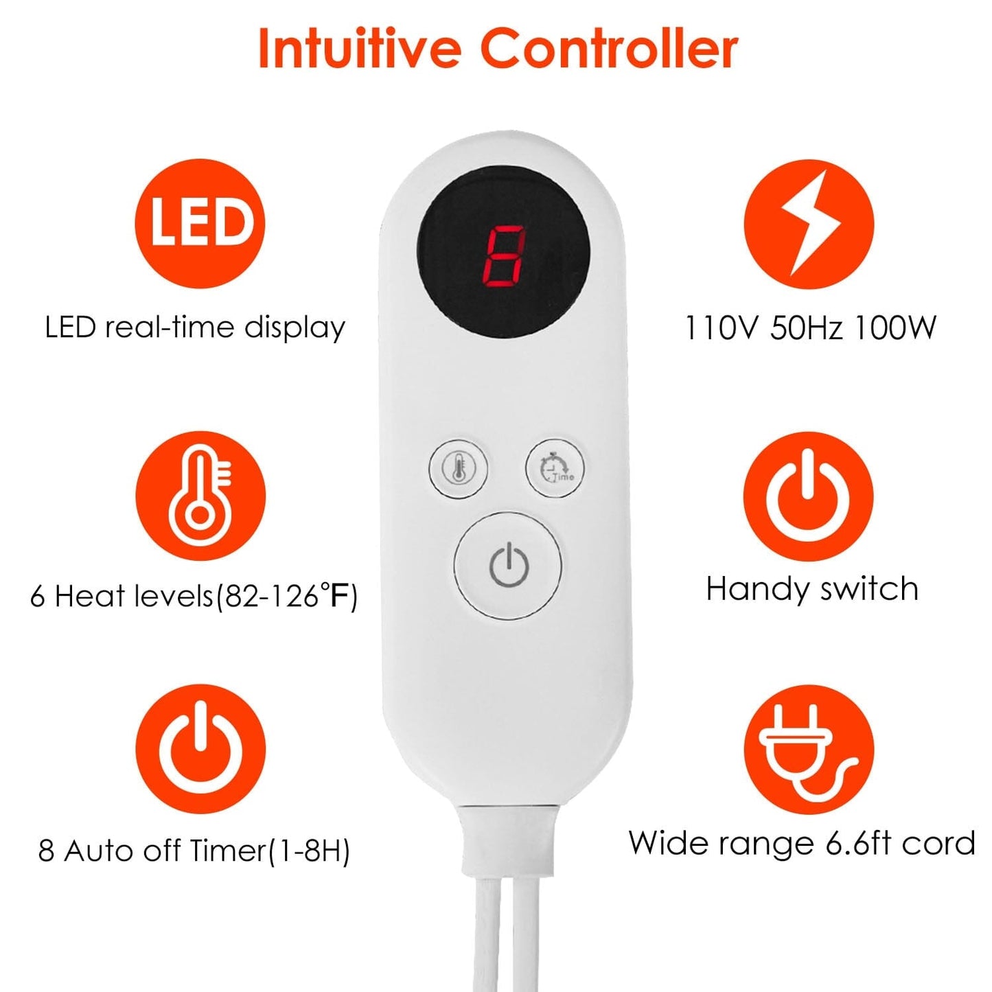 Gezellige elektrische verwarmde flanellen deken - warm en zacht