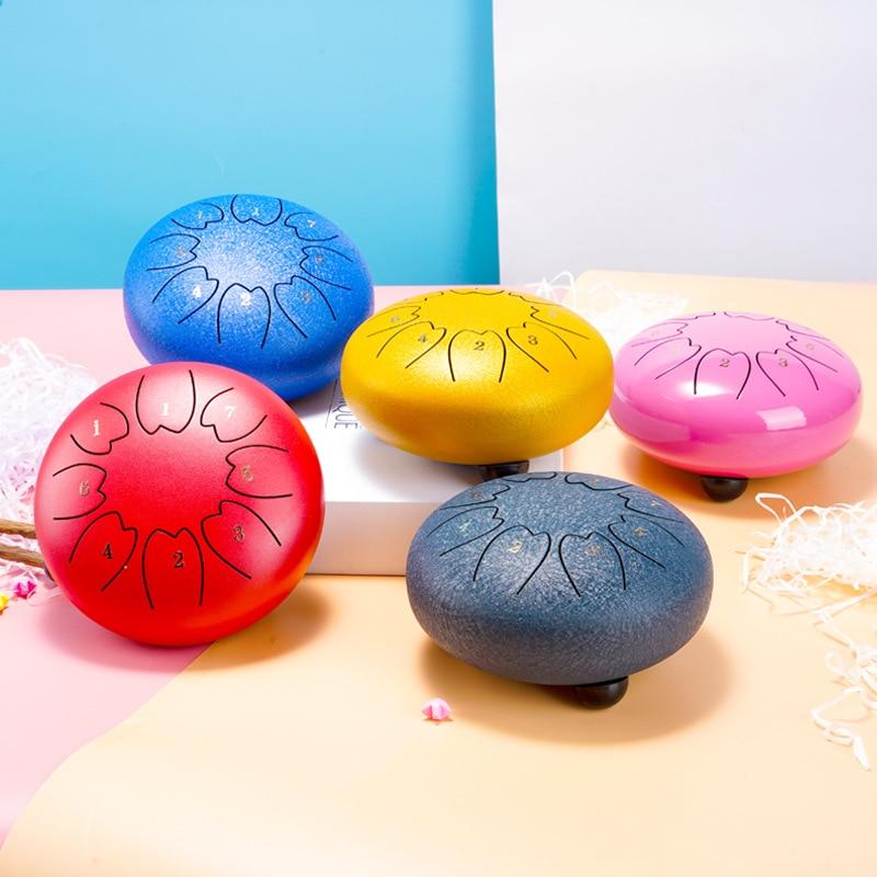 Steel Tongue Drum -Regenton 11 melodieën, met stokken en tas