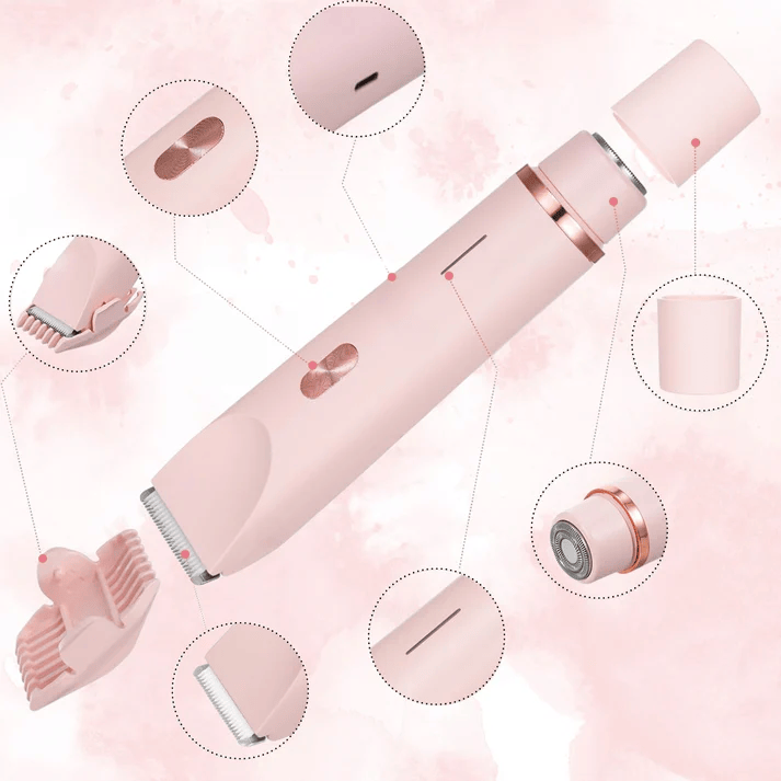 Nat/droog scheerapparaat voor zijdezacht gezicht en lichaam - Zacht en effectief