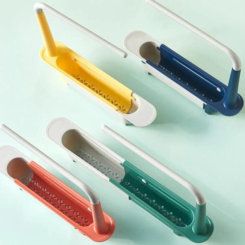 Telescopische gootsteen opbergrek