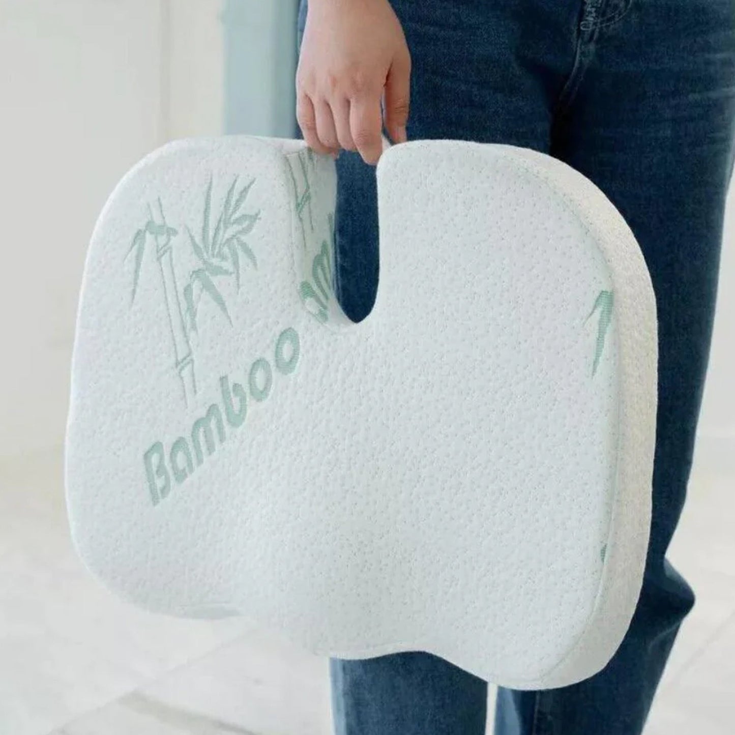 Rug- en zitkussen – Lendensteun van traagschuim voor stoelen