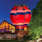 Heteluchtballon lantaarn op zonne-energie