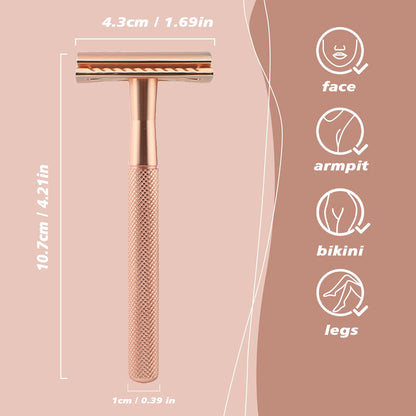 Smooth Razor - premium niet-irriterend veiligheidsscheermes voor mannen en vrouwen, verzwaard voor precisiescheren