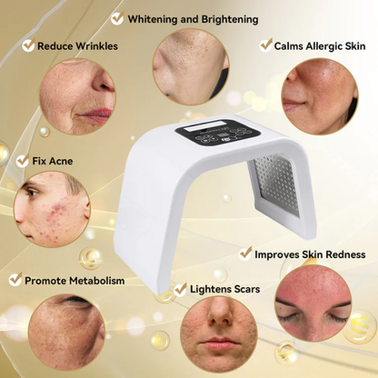 7-kleuren LED lichttherapie masker - gezichtshuidverjonging