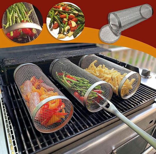 Grillmand op wieltjes