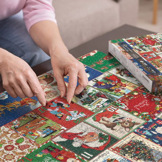 Kerst Advent Kalender Puzzel - 1000 Stukjes Vakantie Plezier