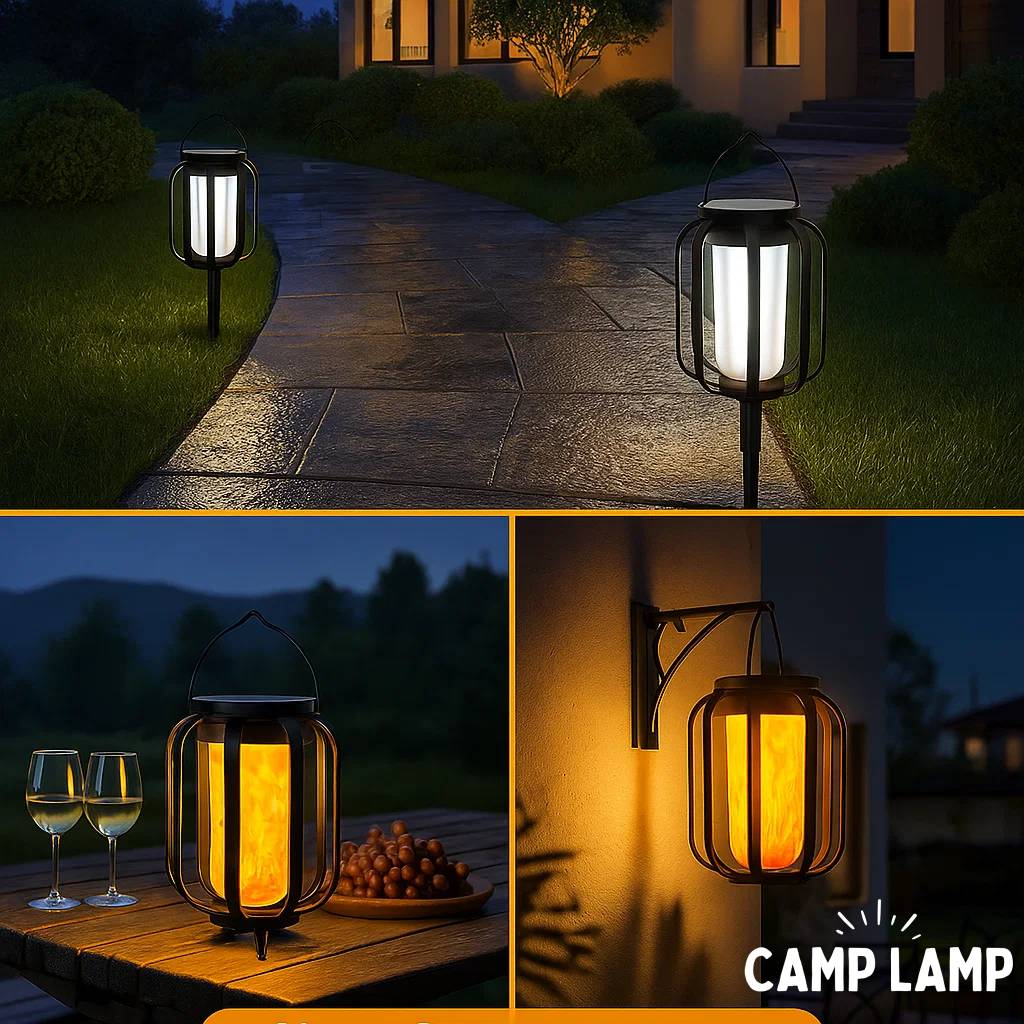 Solar Flame Lantern – Waterdichte hanglamp voor buiten