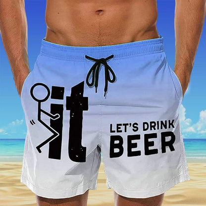 Hawaii-strandshort voor heren