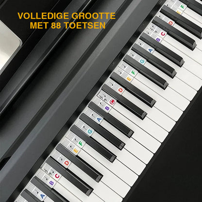 Verwijderbare bladmuzieklabels voor piano toetsenbord