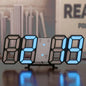 3D LED Digitale Wandklok Woondecoratie