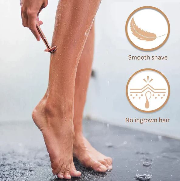 Smooth Razor - premium niet-irriterend veiligheidsscheermes voor mannen en vrouwen, verzwaard voor precisiescheren