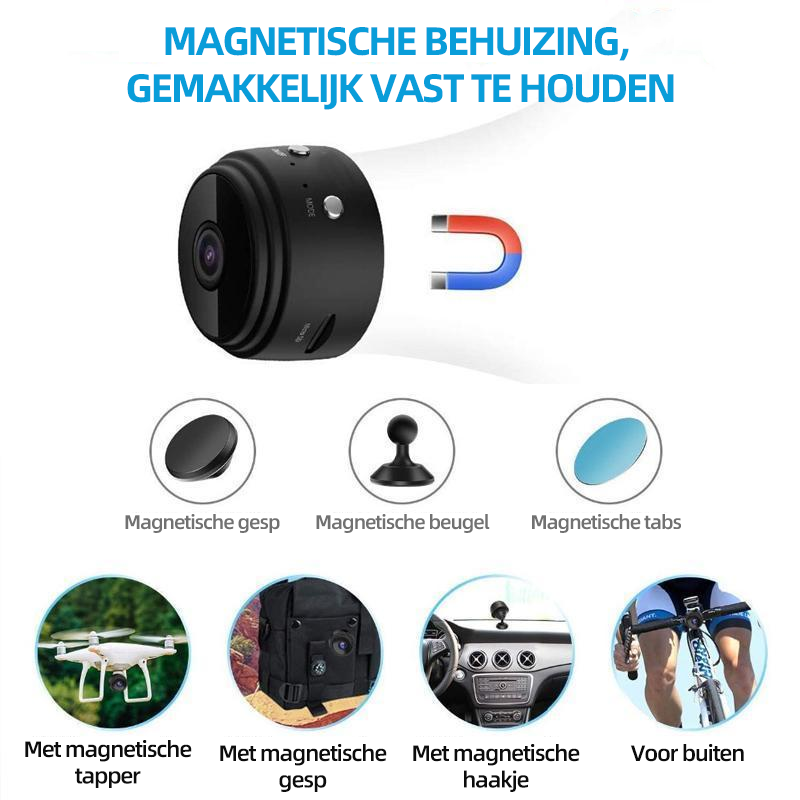 1080p magnetische wifi-minicamera