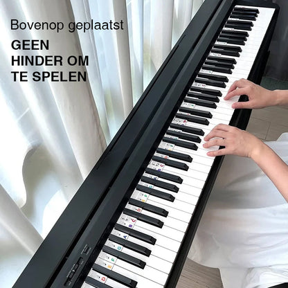 Verwijderbare bladmuzieklabels voor piano toetsenbord