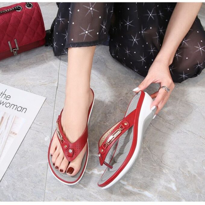 Dames slippers met kussen - Comfortabele sandalen voor binnen en buiten