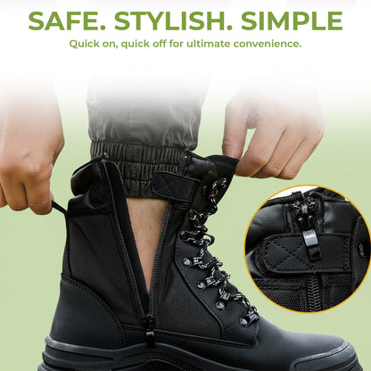 Veiligheidswerkschoenen met rits aan de zijkant – Duurzame, gemakkelijk toegankelijke bescherming