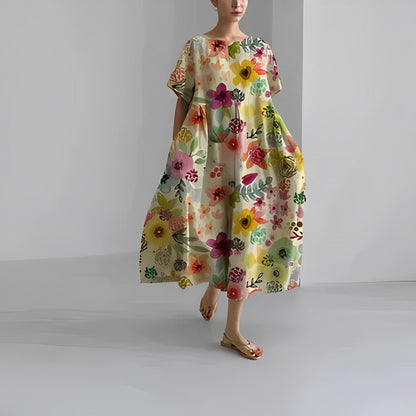 Boho Bloemen Jurk