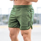 Sportshort met monogram voor heren in effen kleur