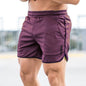Sportshort met monogram voor heren in effen kleur