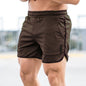 Sportshort met monogram voor heren in effen kleur
