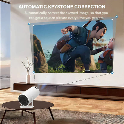 Slimme 4K Ultra HD Projector met Wifi 5G - Draagbaar Home Theater Systeem