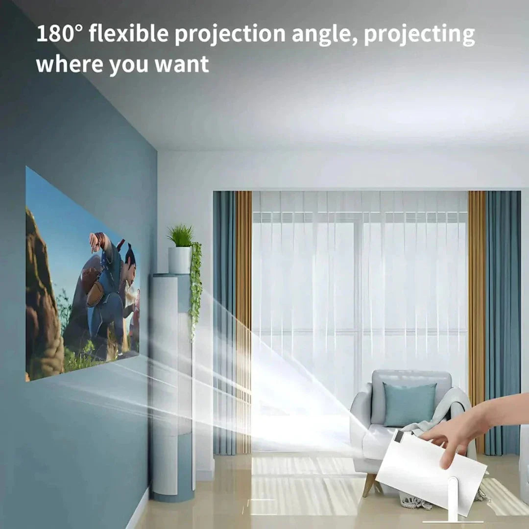 Slimme 4K Ultra HD Projector met Wifi 5G - Draagbaar Home Theater Systeem