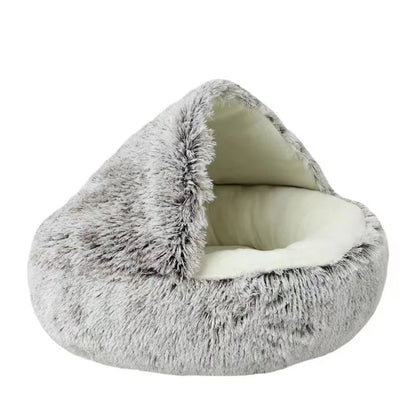 Pluchen Huisdierbed met Kap