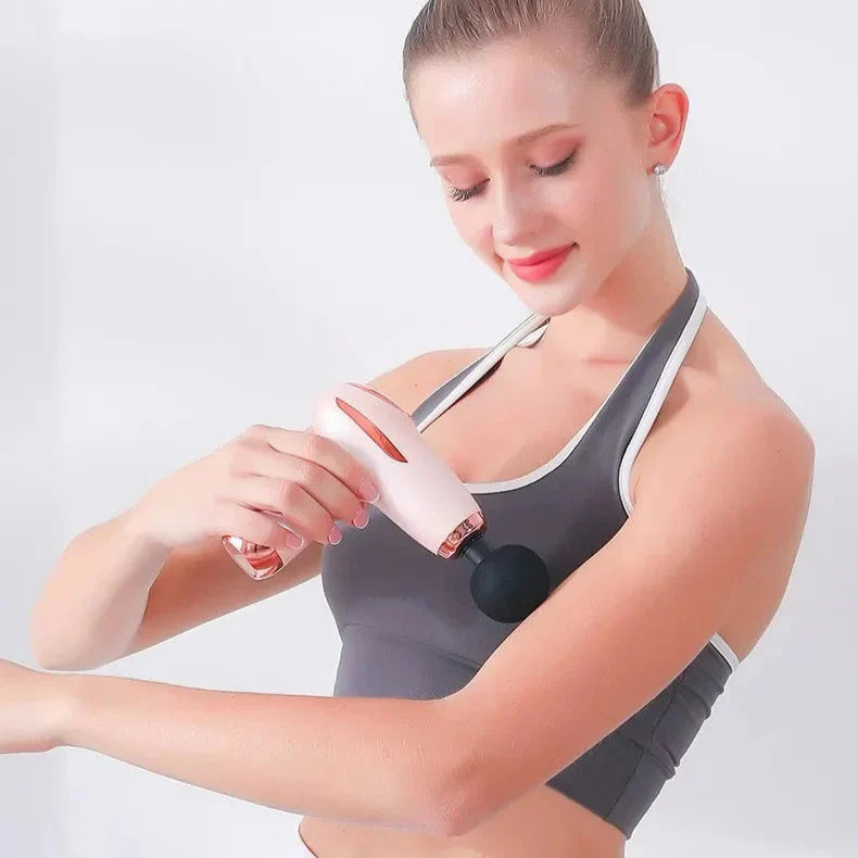 Mini-massagepistool – Stille 6-traps diepe weefselontspanning