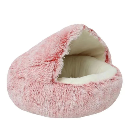 Pluchen Huisdierbed met Kap