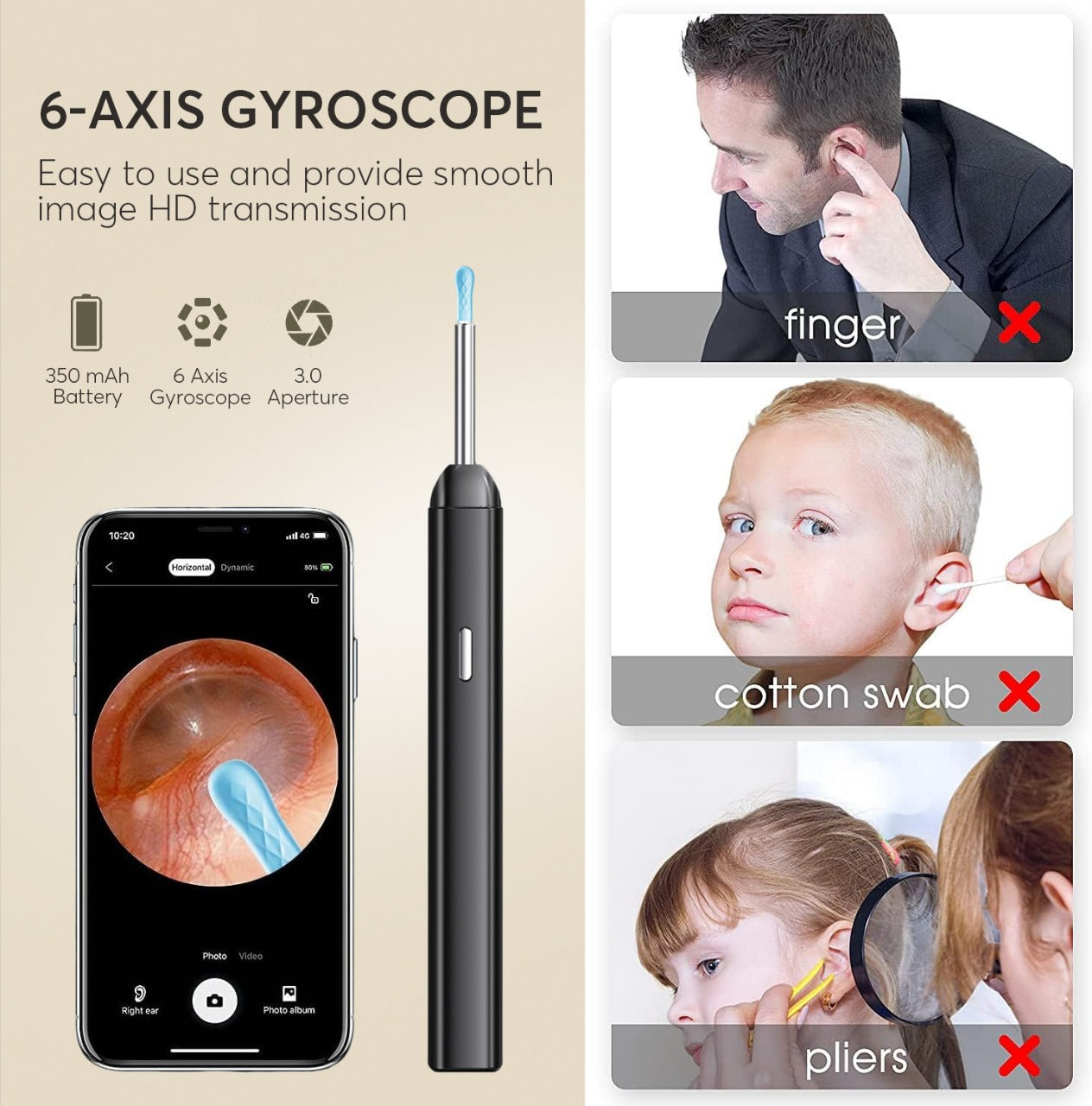 Slimme oorsmeer verwijderingsset – Oorreiniger met camera