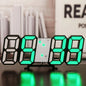 3D LED Digitale Wandklok Woondecoratie