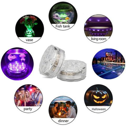 4.5V Waterdichte LED Onderwaterlamp met Afstandsbediening en Batterij