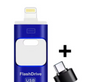 Converteerbare USB-stick – dubbele poort voor telefoon en pc