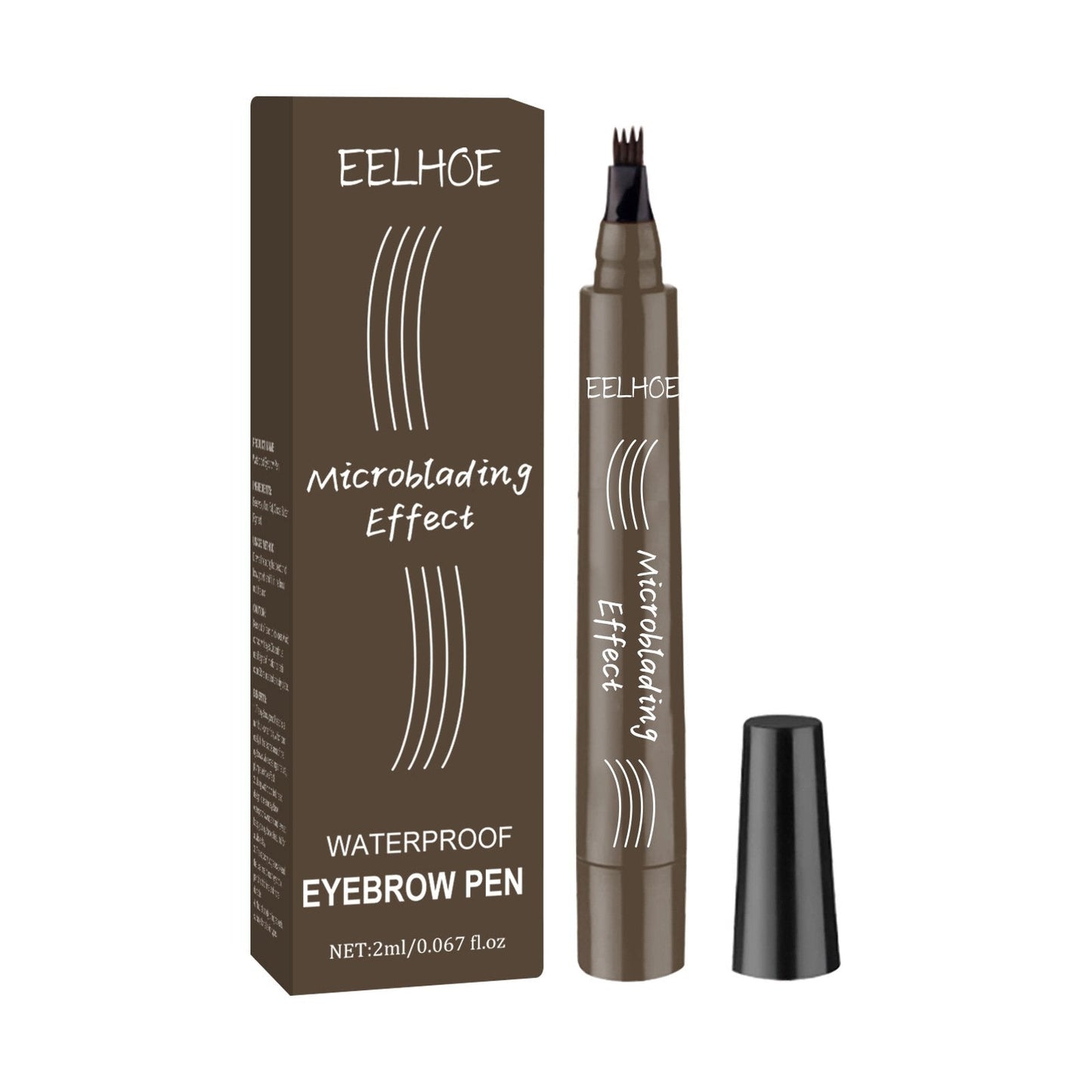 Enhanced Natural Eyebrow Pen - Langhoudende, Waterproof, Precisie Wenkbrauwen