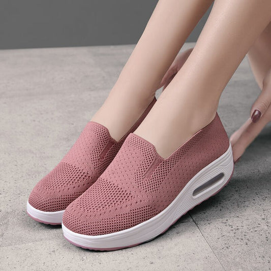 Comfortabele wandelschoenen voor dames - ademende instapsneakers