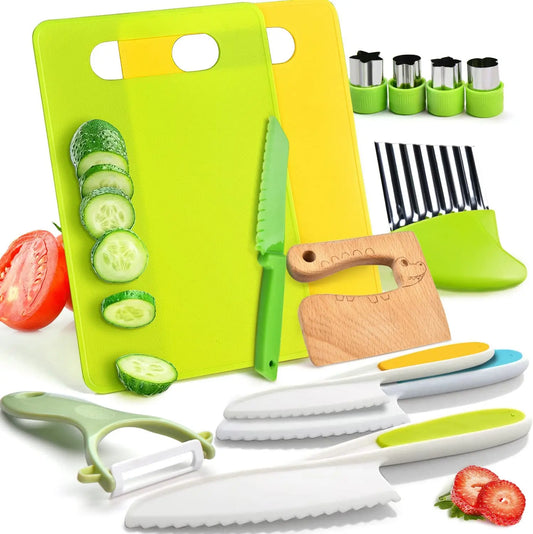 Junior Chef Set - Veilig Snij- & Speelgereedschap voor de Keuken