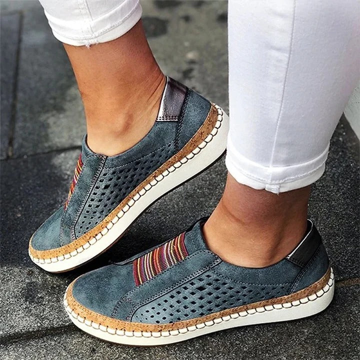 Sneakers voor vrouwen met bunioncorrector – Ademende platte schoenen