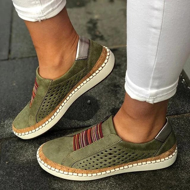 Sneakers voor vrouwen met bunioncorrector – Ademende platte schoenen