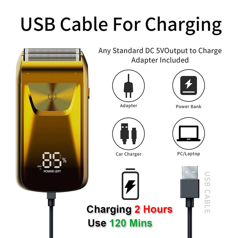 Elektrisch scheerapparaat voor hoofd en gezicht – Scheerapparaat voor kaalheid