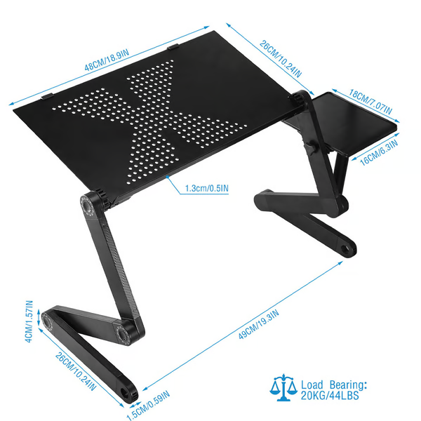 360° Ergonomische Laptopstandaard - Verstelbaar & Veelzijdig