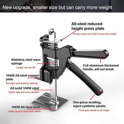 Arbeidsbesparende Arm Meubilair Jack kabinet lifter