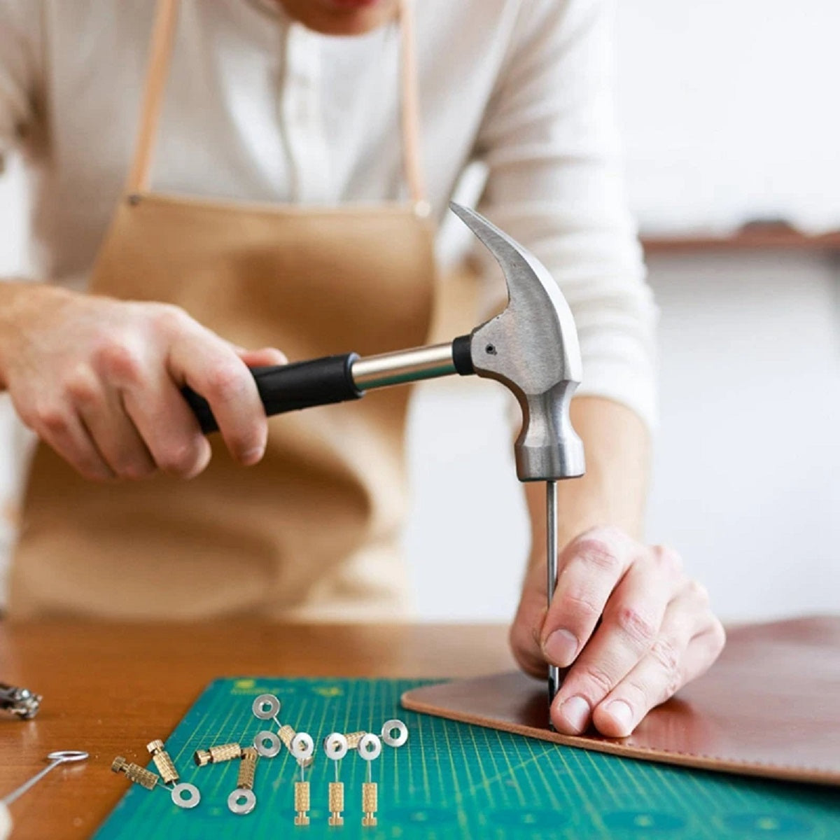 Set van 14 leren hechtnaalden – hechtingspositioneringsset