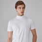 Slim-fit T-shirt voor heren met opstaande kraag