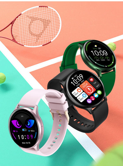 Smartwatch- Fitnesstracker met Bluetooth, hartslagmonitor, oproep- en berichtmeldingen