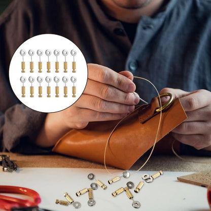Set van 14 leren hechtnaalden – hechtingspositioneringsset