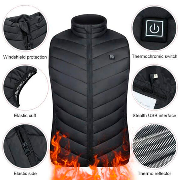 FLAMEVEST🔥UNISEX VERWARMD VEST 1+1 GRATIS